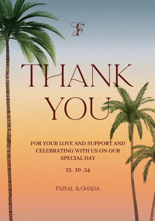 Thank You Card Design