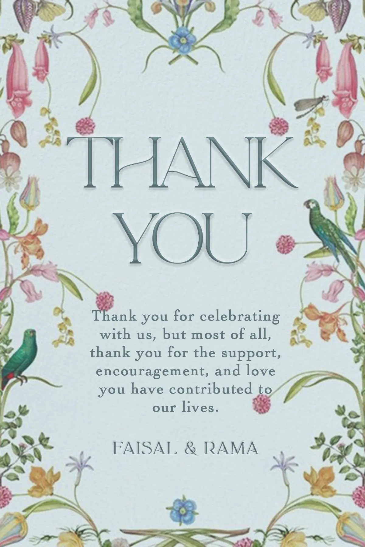 Thank You Card Design